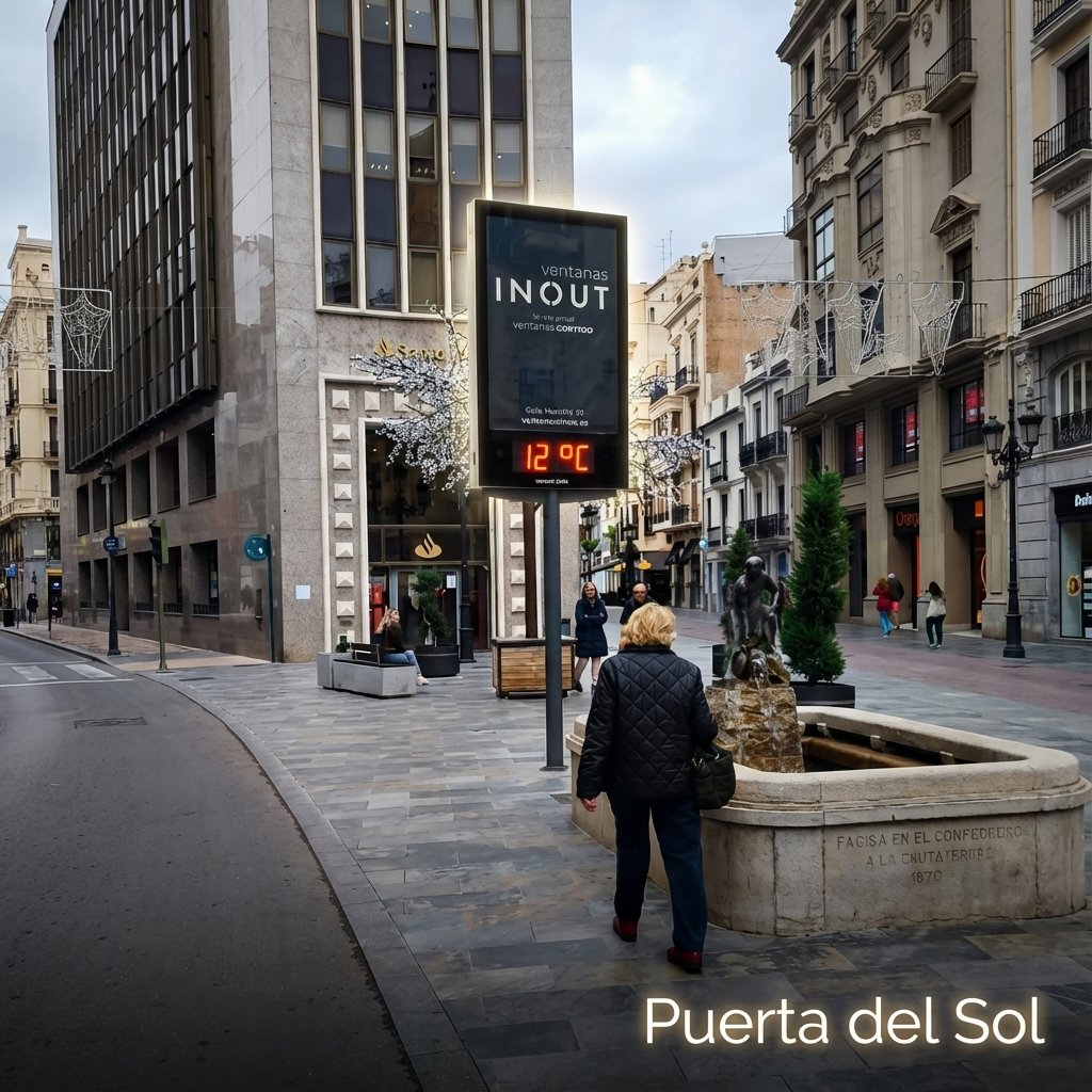 Pantalla digital MUPI en Puerta del Sol, Castellón